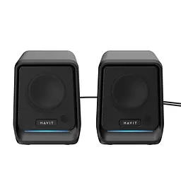 Стерео колонки HAVIT SK767 USB 10W RGB Black HAVIT (29405-000) - мініатюра 2