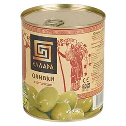 Уцінка. Оливки Ellada Mamoth з кісточкою 850 мл (922041) - мініатюра 4