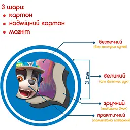 Набір магнітів Magdum Щенячий патруль Динопригода 35 шт. (ML4034-35) - мініатюра 5
