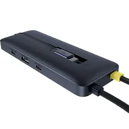 Хаб-адаптер Baseus Dual Fast Charging 6-in-1 Hub Usb-C to HDMI 4K + 2xUsb-A + 3xUsb-C - мініатюра 3