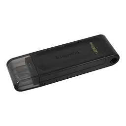 USB флеш-накопичувач Kingston DataTraveler 70 128GB USB-C 3.2 Gen 1 Black (DT70/128GB) [66935] - мініатюра 2