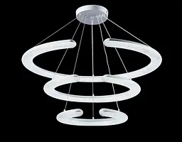Люстра світлодіодна Splendid Ray L110/800+600+400/3 LED, 100W, білий, метал, сучасний стиль - мініатюра 2