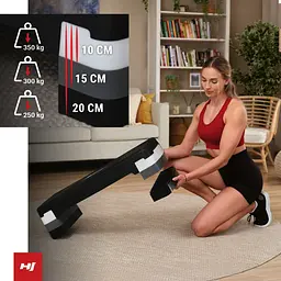 Степ платформа Hop-Sport HS-PP033AS чорно-біла - мініатюра 17