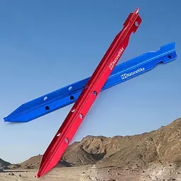 Кілки Naturehike (NH15A009-I) алюмінієві - 4 шт - 25 см - червоні - мініатюра 3