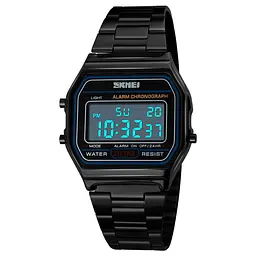 Наручний годинник чоловічий Skmei 1123 Black, 1123BK (12317) - мініатюра 2