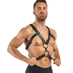 Портупея Bedroom Fantasies Rocco Masculine Masterpiece - Black - мініатюра 3