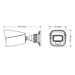 IP-відеокамера 4Mp TVT TD-9441C4(PE/WR1) Full Color f=2.8mm з мікрофоном (77-00440) - мініатюра 2