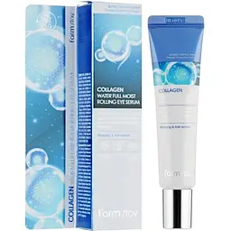 Сироватка-ролер для шкіри навколо очей FarmStay Collagen Water Full Moist Rolling Eye Serum 25 мл - мініатюра 2