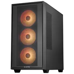 Корпус Chieftec HUNTER 3 GS-03B-OP 4x120mm A-RGB, USB-C, E-ATX, без Блок живлення, Чорний - мініатюра 3