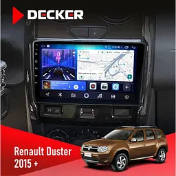 Штатна магнітола Renault Duster 2015-2022 Decker D9-006 4x64, 4G Decker (НФ-00003797)