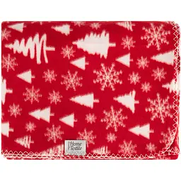 Плед Ardesto Fleece 130x160 см Засніжені ялинки червоний (ART0715PB) - мініатюра 2