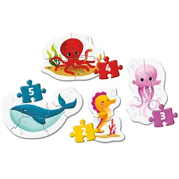 Пазл 4 в 1 Clementoni My First Puzzles Sea Life (20835) - мініатюра 2