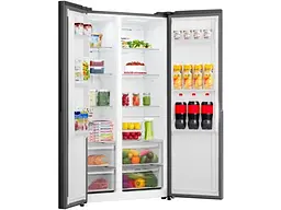 Холодильник Gorenje SBS, 179х62х92см, 2 двері, 345 (186) л, А +, NF +, Інв., Зона св-ті, Зовн. Диспл, чорний - мініатюра 9