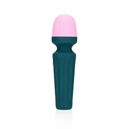 Вібратор Loveline Mini Wand Ancient Sea 11 см (синій) - мініатюра 2
