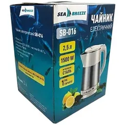 Електрочайник Sea Breeze SB-016 2.5 л 1500 Вт - мініатюра 7