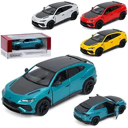 Джип KT5447W інерц, метал, 12,5см, 1:40, відчиняються двері, гумові колеса,4 кольори,кор,16-7-7,5см