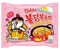 Локшина швидкого приготування Samyang Buldak Hot Chicken Flavour Ramen Carbonara 130г