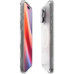 Прозорий чохол Spigen Ultra Hybrid MagSafe Frost Clear для iPhone 16 Pro (ACS08133) - мініатюра 3