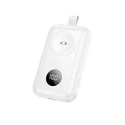 УМБ Hoco J137 Power bank with iWatch charger 2500mAh білий - мініатюра 3