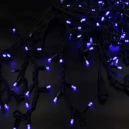 Гірлянда XPRO Xmas LED 200 світлодіодів бахрома бурульки B-1 Синя 10х1.5 м (47677-7759_890)