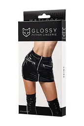 Спідниця Glossy Billie wetlook XL (чорний) - мініатюра 8