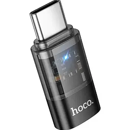 Перехідник Hoco UA36D USB-C Male to Lightning Female OTG Black [140336] - мініатюра 3