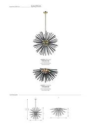 Люстра URCHIN C0491-06B-F7BC Zuma Line - мініатюра 2
