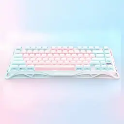 GravaStar Клавіатура механічна GravaStar Mercury K1 Lite 80keys, GravaStar x BSUN Grey, BT/WL/USB, Lumen Rose - мініатюра 6