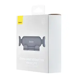 Холдер Baseus Stable Gravitational Car Mount Lite ( Air Outlet Version ) Black - мініатюра 2