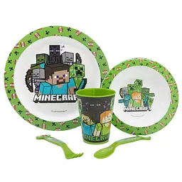 Набір посуду дитячий Stor Minecraft 5 предметів (40650)