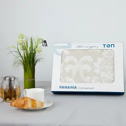 Скатертина Panama водовідштовхувальна Beige Lilia, 180x220 - мініатюра 2