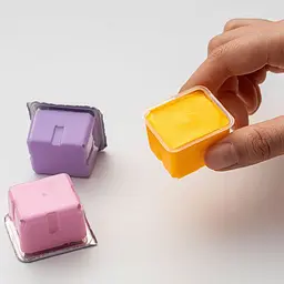 Набір гуашевих фарб HIMI Jelly Cup 18x30 мл, 3 пензлі, рожевий пластиковий пенал (6976939683482) - мініатюра 5