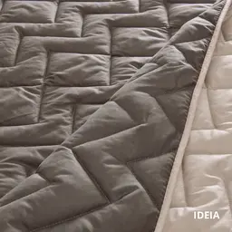 Покривало Ideia Izzi двостороннє 240х260 см шоколадно-бежеве (8-34587) - мініатюра 8