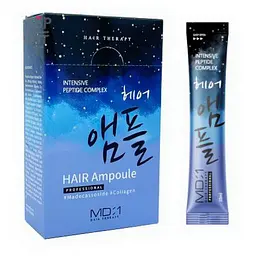 Філер для волосся MD:1 Intensive Peptide Complex Hair Ampoule, з пептидним комплексом, 10 мл - мініатюра 2