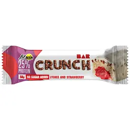Протеїновий батончик FitWin Crunch Bar Lychee and Strawberry 12x50 г
