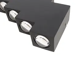 Підсвітка Brille фасадна LED 8W WW IP54 BK (AL-620/8) - мініатюра 6