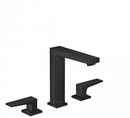 Змішувач Hansgrohe Metropol 160 для умивальника на 3 отвори Matt Black 32515670 Чорний матовий