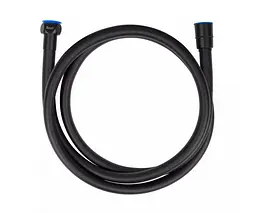 Душовий шланг 120 см чорний Wezer WKR-015-120-B, Чорний матовий