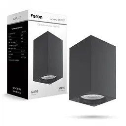 Накладний світильник Feron ML307 під лампу чорний (40134) - мініатюра 2