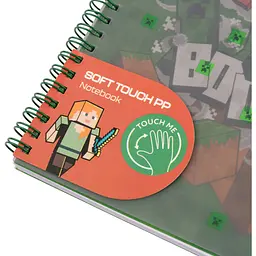 Зошит для записів Yes Minecraft 80 аркушів А5 софт-тач пластикова обкладинка (765738) - мініатюра 2