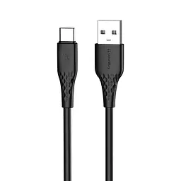 Кабель ColorWay USB - USB Type-C (M/M), textured PVC, 3А, 1 м, Чорний (CW-CBUC094-BK)