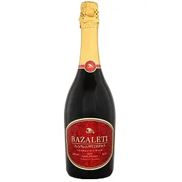 Вино ігристе Bazаleti,червоне,13%, 0,75 л