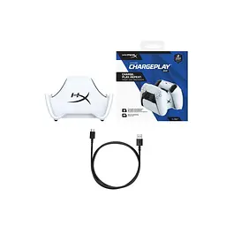 Зарядний пристрій HyperX ChargePlay Duo для PS5 DualSense White (51P68AA) - мініатюра 6
