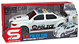 Іграшка CARS S Поліцейська машина біла 1:16 (CJ-2924206) (7120438)