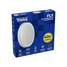 Світильник LED Violux ДББ FLY 40W 5000K IP20 круг ( 200160 ) - мініатюра 2