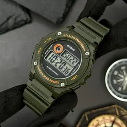 Чоловічий годинник Casio W-216H-3B Темно-Зелений ( AT1141-0120 ) - мініатюра 8