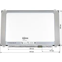 Матриця 15.6" N156HCA-EAC (1920*1080, 30pin(eDP,IPS), LED, SLIM, матова) для ноутбука - мініатюра 2
