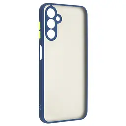 Чехол-накладка для Samsung Galaxy A14 5G (A146)/A14 4G (A145), Frosted Matte, синий, противоударный чехол с защитой всего корпуса, термополиуретан TPU + поликарбонат PC, ArmorStandart (ARM66711)
