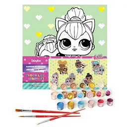 Картина за номерами "L.O.L. Surprise! TroopSurprise Kitty Queen With Kitty" 40х40 см - мініатюра 2