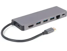 USB-Хаб Cablexpert A-CM-COMBO5-05, USB Type-C 5-в-1 (A-CM-COMBO5-05) - мініатюра 2